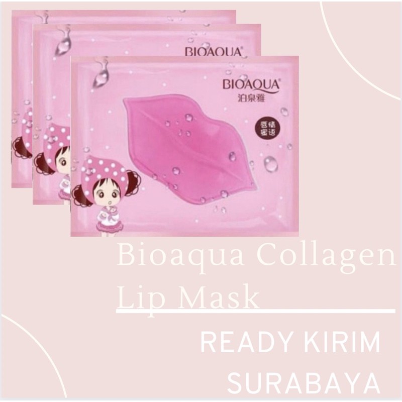 (hàng Mới Về) Mặt Nạ Môi Bioaqua Collagen Dưỡng Ẩm / Làm Đẹp Hiệu Quả