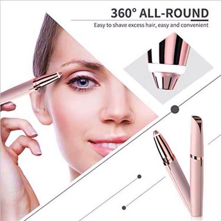 [Hàng mới về] Máy tỉa sửa chữa lông mày hoạt động điện không gây đau mini sạc USB tiện lợi