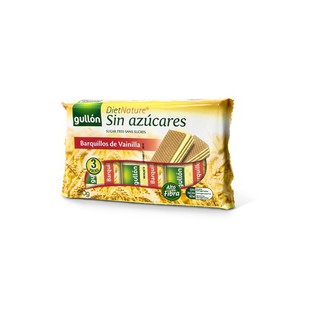 Bánh Xốp Ăn Kiêng không đường Gullon Barquilloss De Vainilla 210g (Dành cho người ăn kiêng, ti
