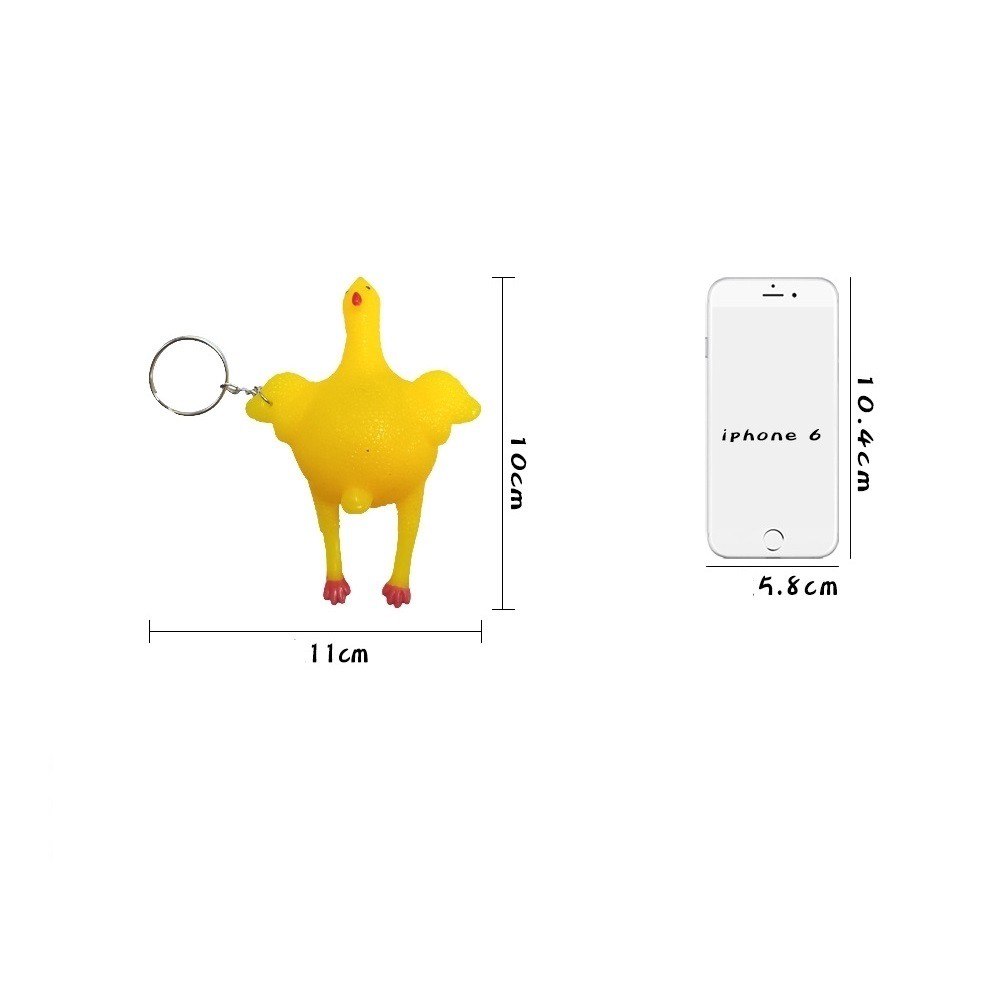 [HỎA TỐC HCM] MÓC KHÓA HÌNH CON GÀ ĐẺ TRỨNG VUI NHỘN