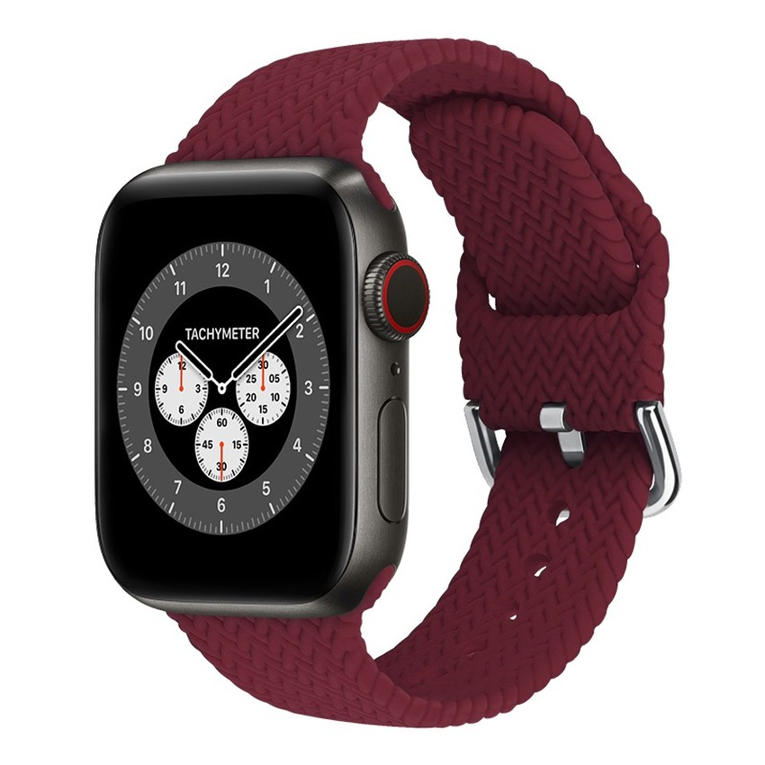 Dây Đeo Đồng Hồ Bằng Nylon 2021 Cho Apple Watch 44 40 38 42mm Series Se 6 5 4 3 2 1