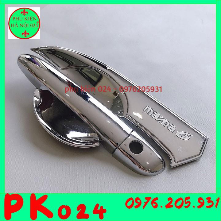 [Mazda 6 2015-2019] Bộ Ốp Hõm Tay Nắm Cửa Mạ Crom Chống Trầy Xước Cho Ô Tô - Mazda 6 2015-2019