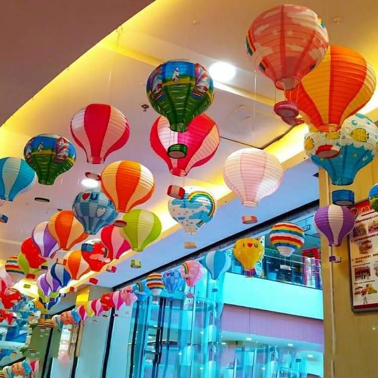 KHINH KHÍ CẦU GIẤY - LỒNG ĐÈN HÌNH KHINH KHÍ CẦU - mẫu ngẫu nhiên