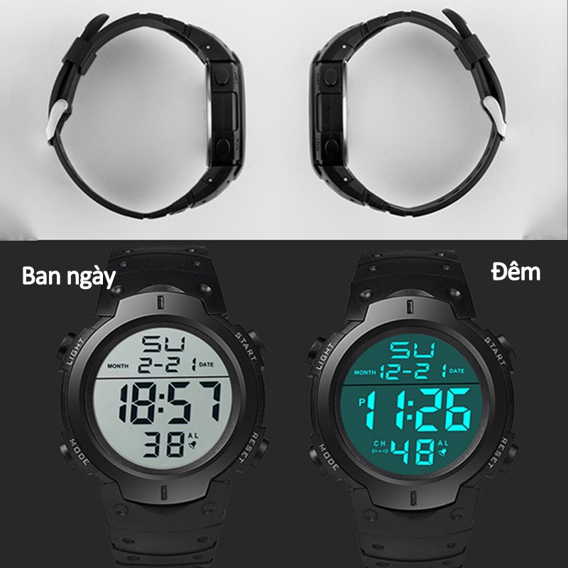 Đồng Hồ LED Đa Năng Phong Cách Phương Tây