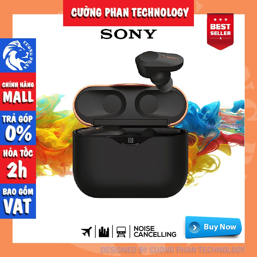 [Mã ELTECHZONE giảm 5% đơn 500K] Tai Nghe Bluetooth Không Dây Chống Ồn Sony WF-1000XM3 - Bảo Hành 12 Tháng Toàn Quốc