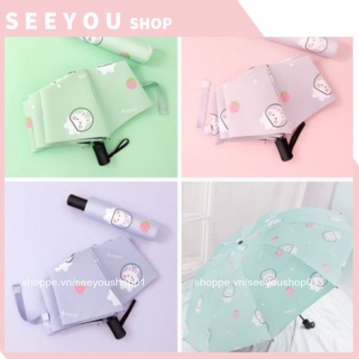 Ô Dù Trái Cây Ulzzang Korea - Ô Dù Họa Tiết Hoa Quả Hoạt Hình Cute Hàn Quốc