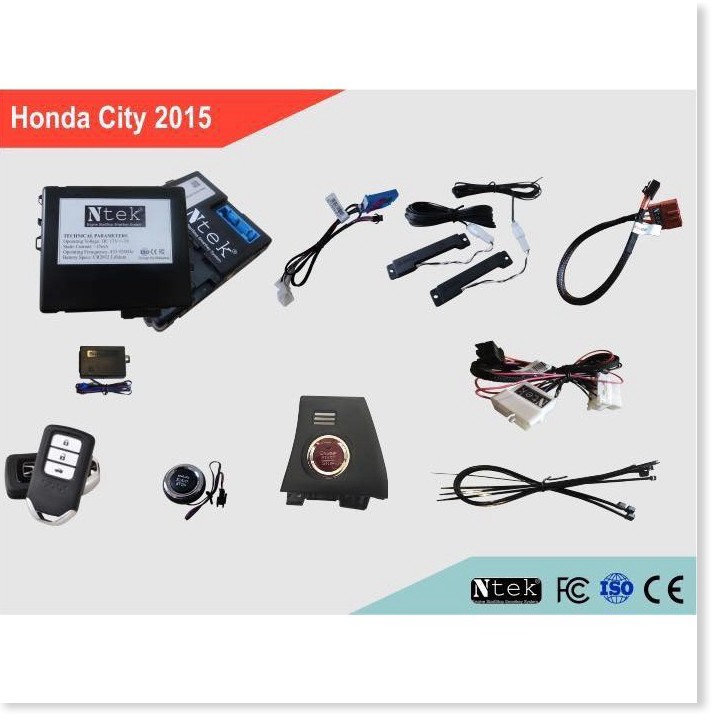 Bộ SmartKey cho xe Honda City KÍCH NỔ XE BẰNG IPHONE hãng NTEK Malaysia - Tặng 1xCam Lùi Siêu Nét ,1x vorcher của shop -