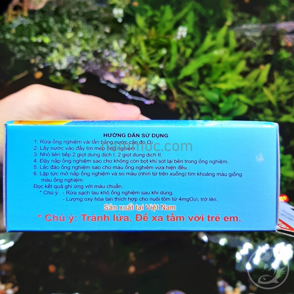 O2 Test Kit - Kiểm Tra Hàm Lượng Oxy Có Trong Nước Bể Cá Cảnh, Thuỷ Sinh (hàng Việt Nam)