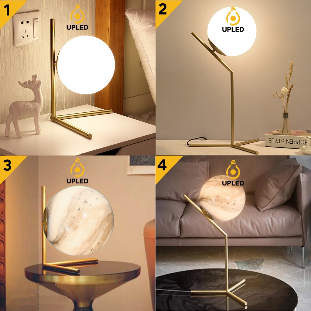 Đèn để bàn chao Cầu Trang Trí Phòng Khách Phòng Ngủ IC Lights