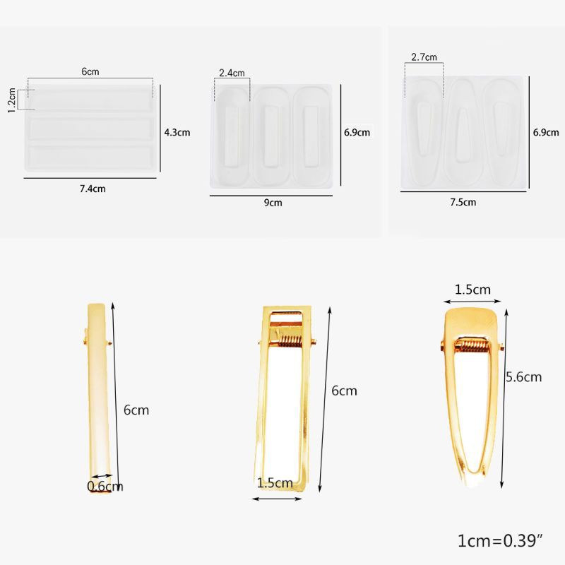 Khuôn làm kẹp tóc bằng silicon chất lượng cao