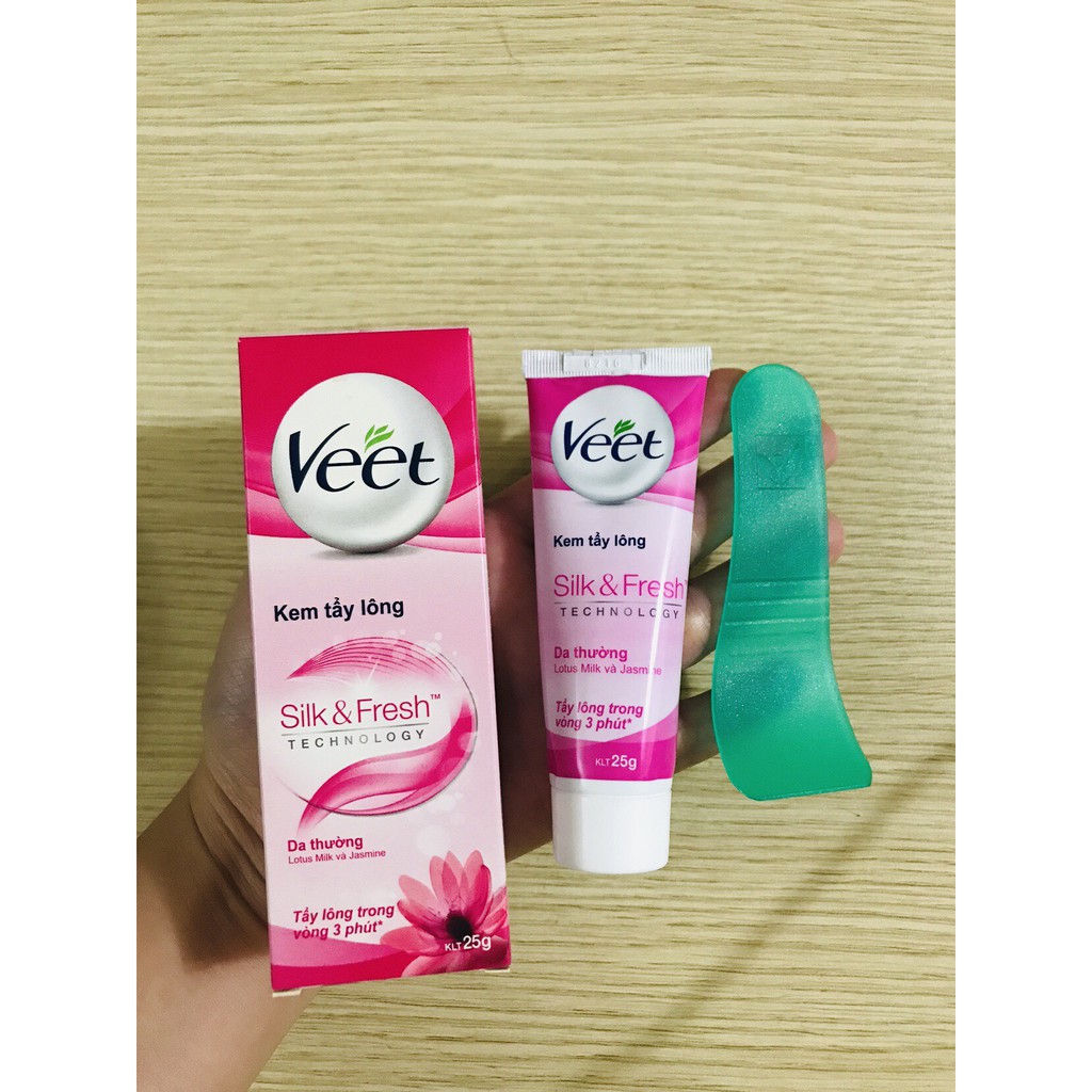 KEM TẨY LÔNG VEET DÀNH CHO DA THƯỜNG & DA NHẠY CẢM  SILK & FRESH (25-50g) | BigBuy360 - bigbuy360.vn