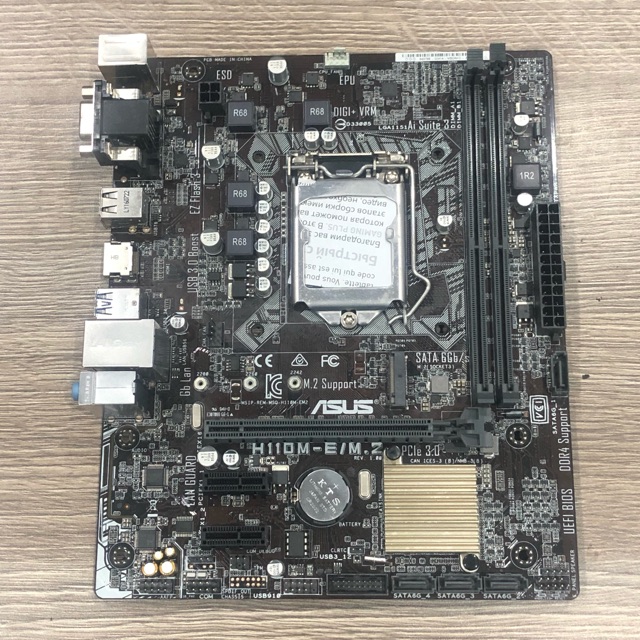 Mainboard ASUS H110M-E/M.2 socket 1151, hàng chính hãng bh 2020