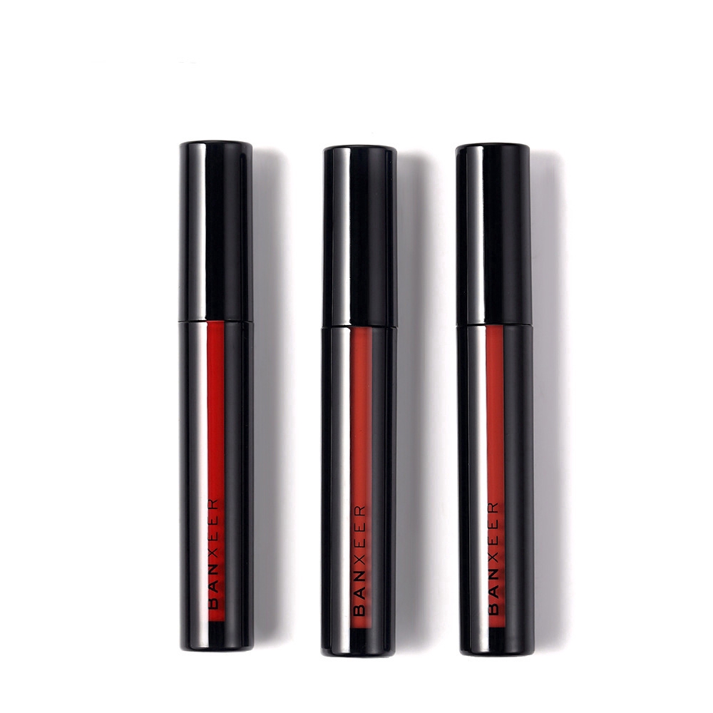 【COD Yjewelry】8 colors Banxeer 3.5ml Liquid Lipstick Non-stick cup Waterproof Lip Gloss