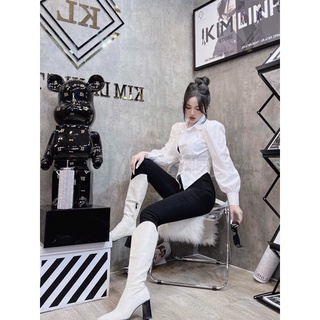 Áo sơ mi kiểu tay phồng