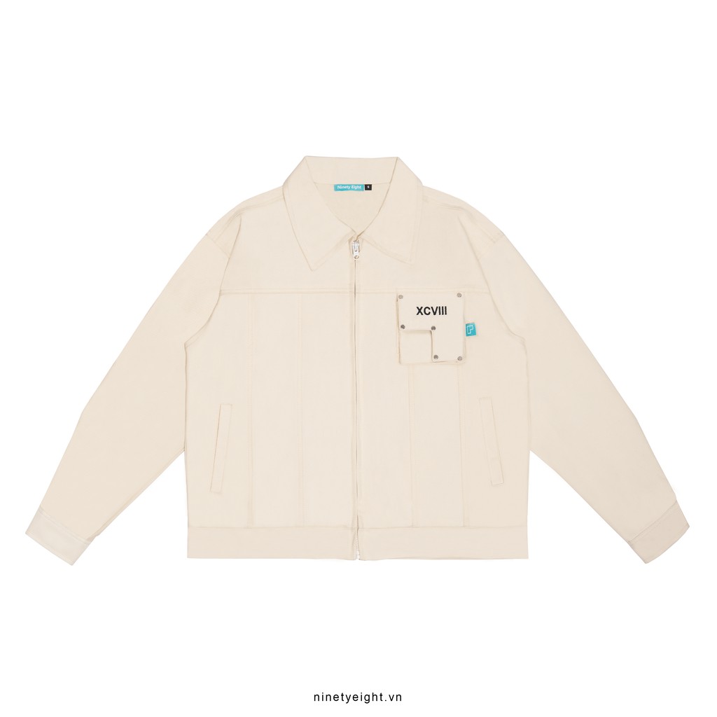 NTER Crop Cream Jacket - Áo khoác NTER màu kem