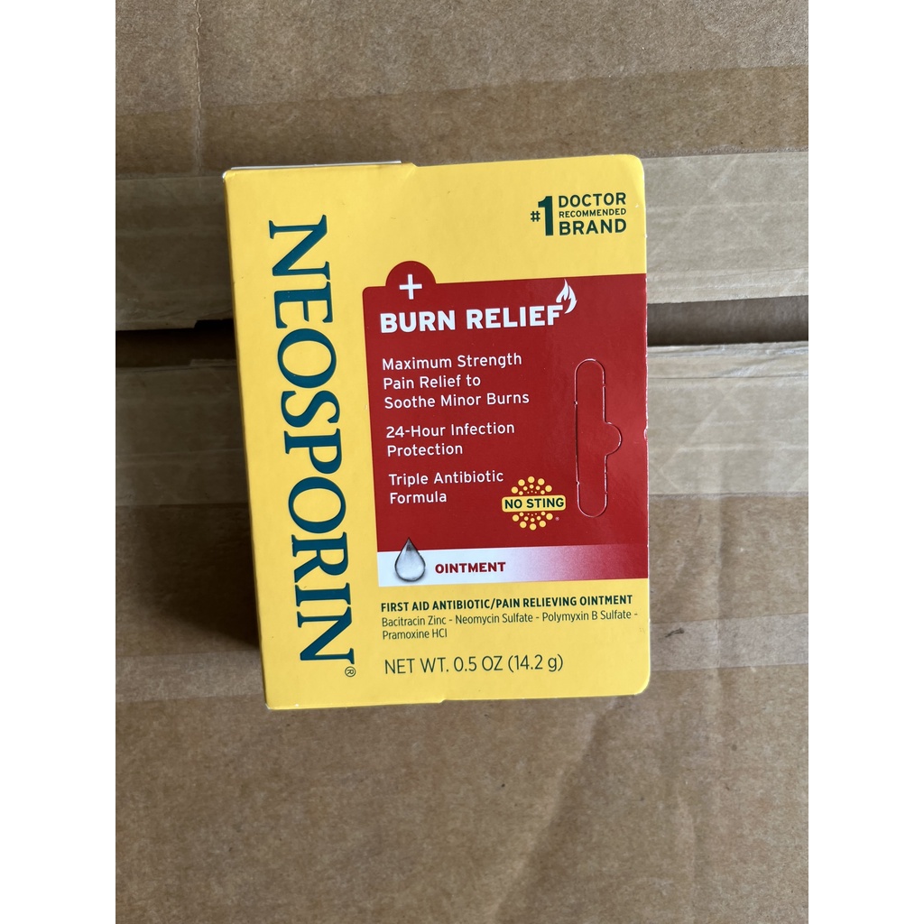Kem mỡ bôi phỏng da đứt tay Neosporin Của Mỹ, tuýp nhỏ 14.2 gr