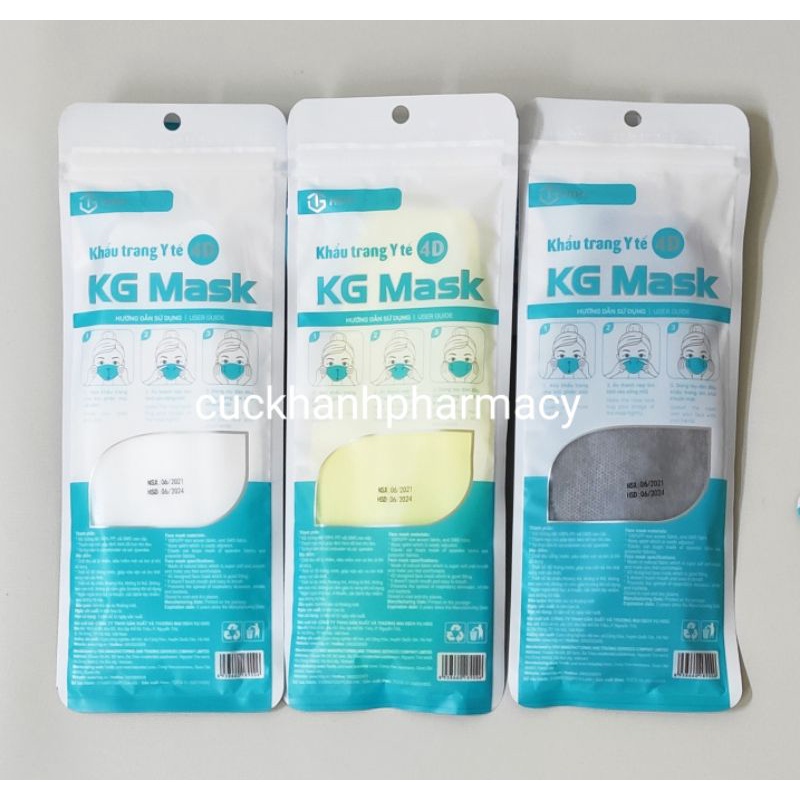 Khẩu trang kháng khuẩn KG MASK, tiêu chuẩn Hàn quốc KF94, gói 5 chiếc