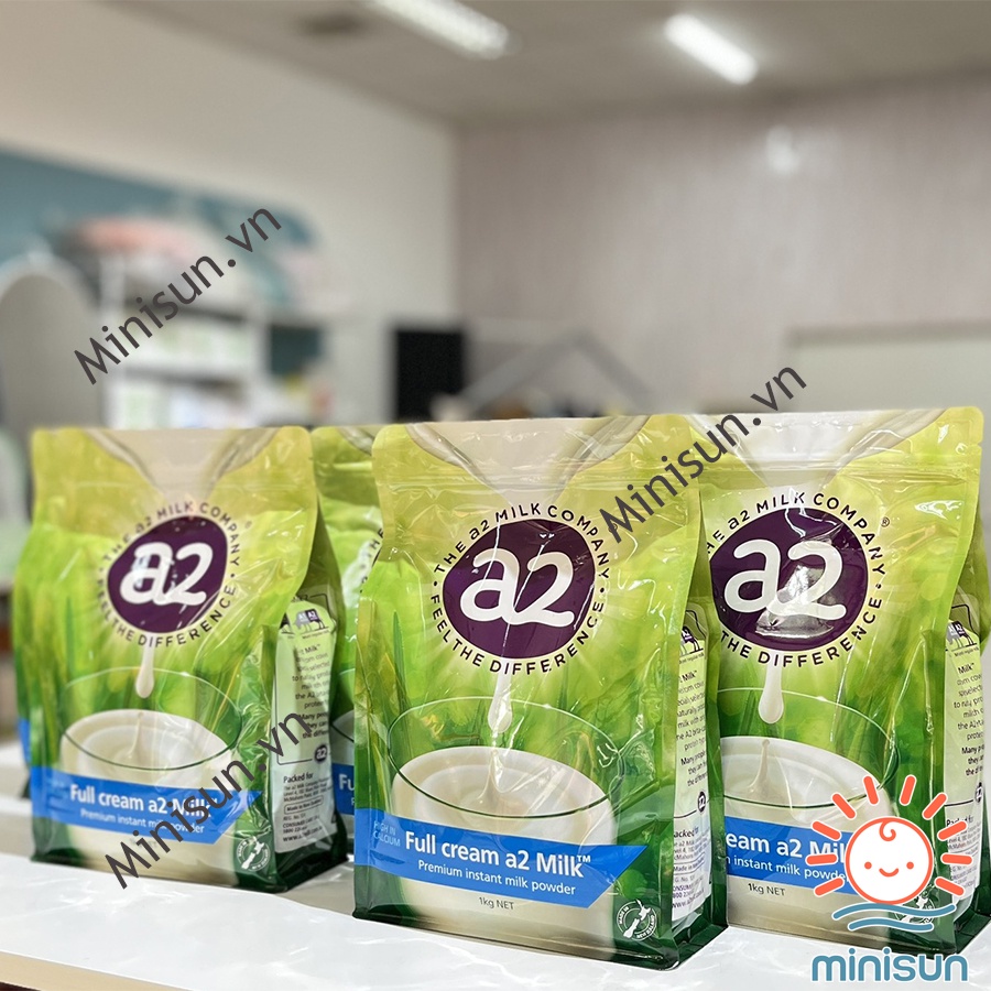 Sữa A2 nguyên kem Úc túi 1kg date 2025 có tem phụ đầy đủ