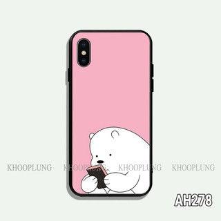 Ốp lưng iPhone X/ XS in hình 3 chú gấu