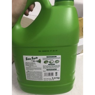 Nước rửa chén Lix siêu sạch trà xanh 3,6kg (3,53lit)