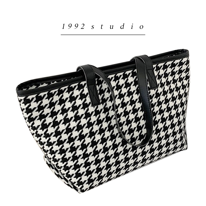 Túi xách nữ/ 1992 s t u d i o/ FREYA BAG/ túi xách nữ công sở/ túi đi học/ túi đựng laptop/ họa tiết houndstooth