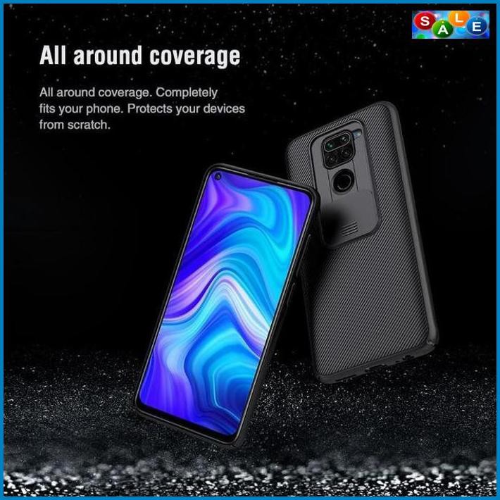 Mới Ốp Điện Thoại Nillkin Cứng Có Nắp Trượt Bảo Vệ Camera Cho Xiaomi Redmi Note 9