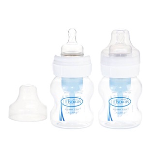 Set 2 bình sữa dr brown cổ rộng 120ml_mỹ
