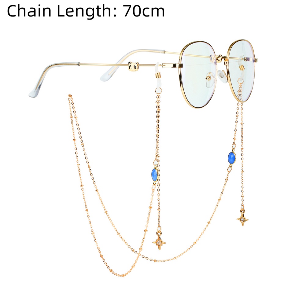 Dây Đeo Mắt Kính Bằng Kim Loại Phong Cách Vintage Thời Trang