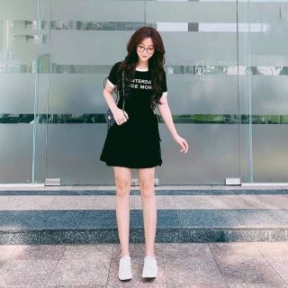 Đầm dây rút dáng chữ A