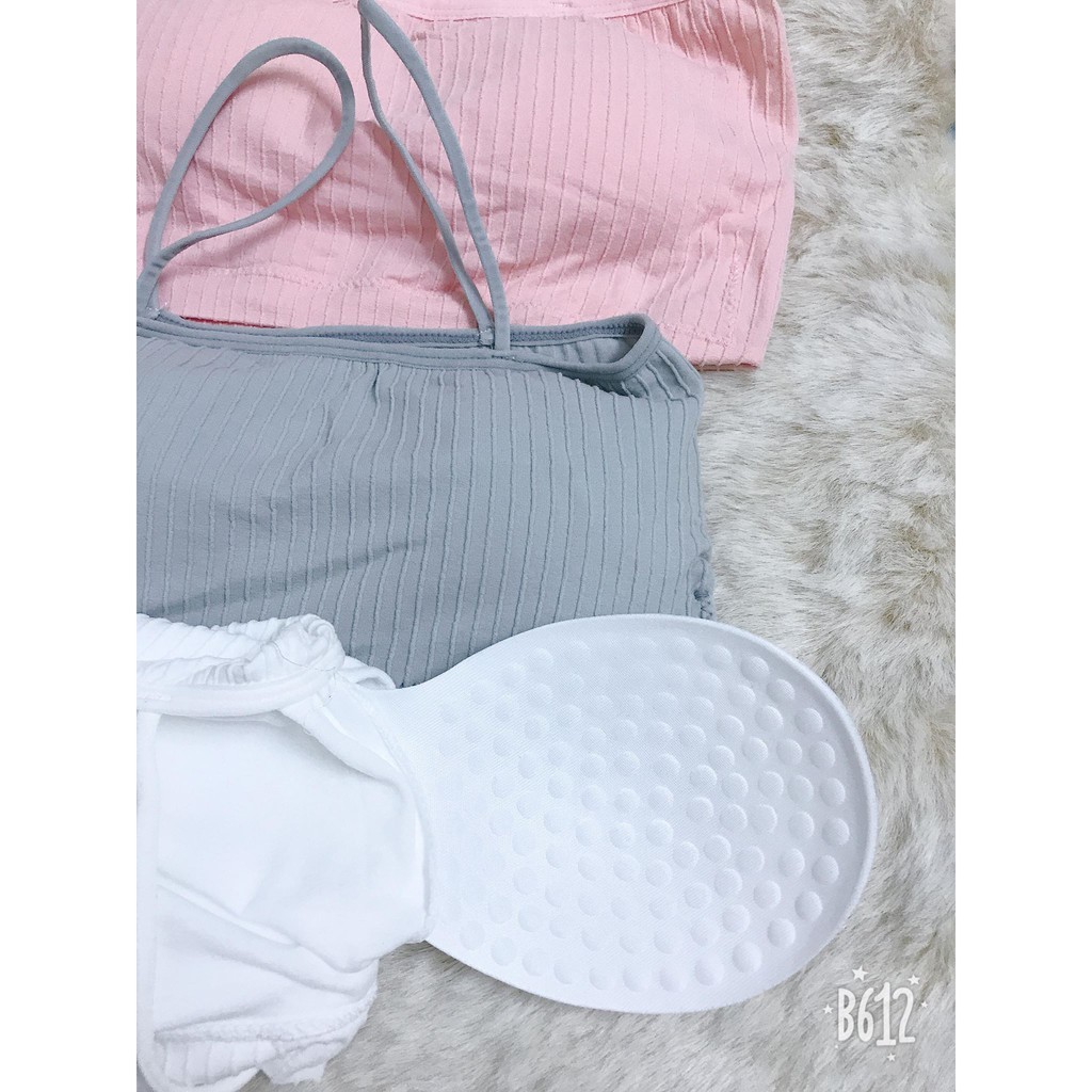 Áo Bra 2 Dây Gân Len Tăm Sành Điệu Cao Cấp |Mbra94| | BigBuy360 - bigbuy360.vn