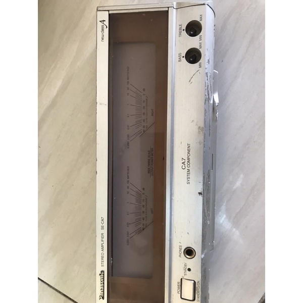 Nguyên phần mặt ampli panasonic có kim vẫy VU metter