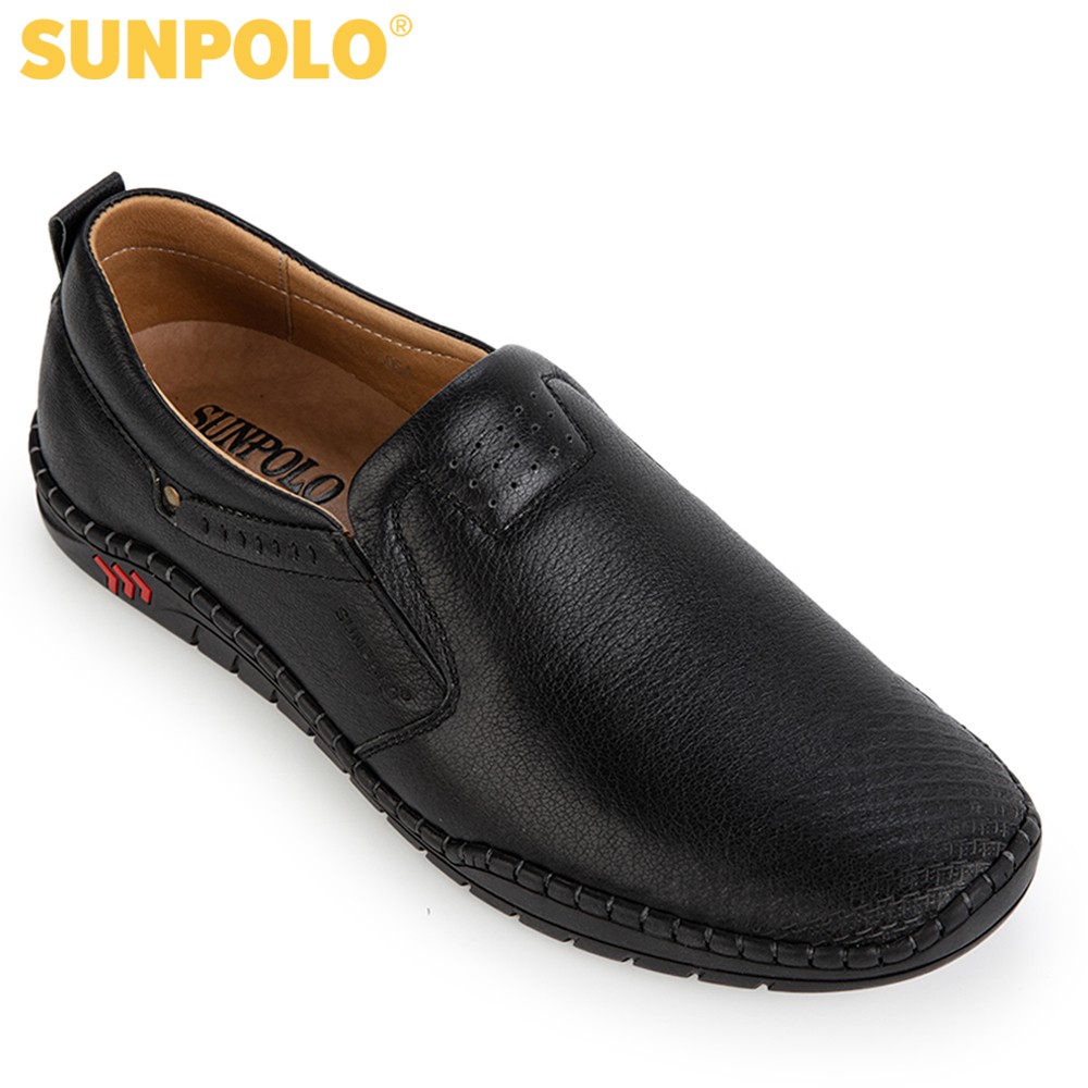 Giày lười nam da bò SUNPOLO êm nhẹ CS5054