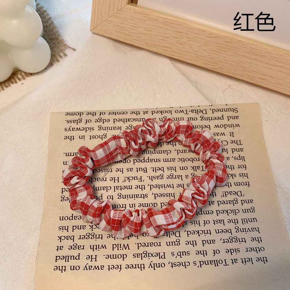 Dây Buộc Tóc Họa Tiết Ca Rô / Ca Rô Xinh Xắn Dành Cho Nữ