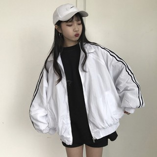 Áo khoác dù ulzzang 2 sọc hàng order