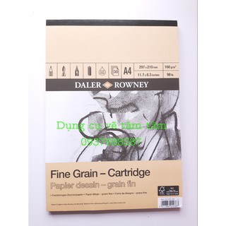 -sổ vẽ a4 160gsm fine grain 30 tờ daler rowney -