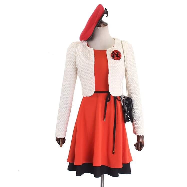 Set váy vest nữ Hàn Quốc thanh lịch sang trọng Ảnh thật Freeship Sweet Lady