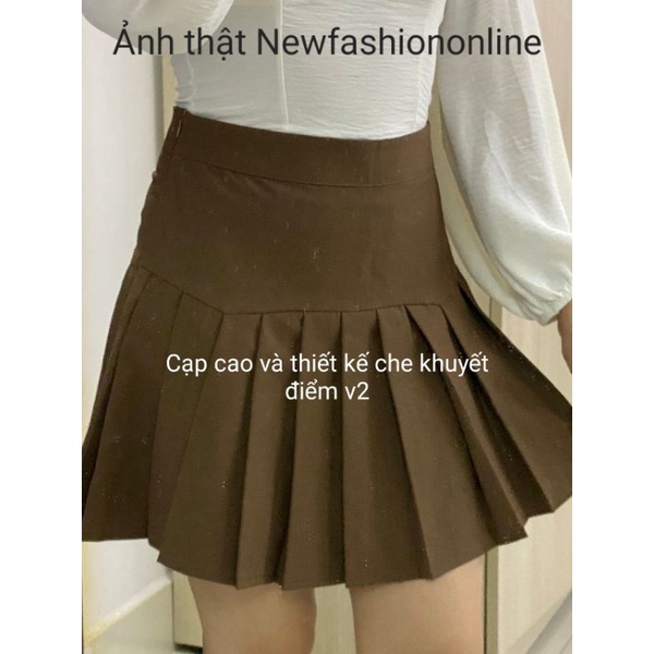 Chân váy xếp ly thiết kế mẫu mới 2022, dáng xòe cạp lưng cao vải tuytsi cao cấp | BigBuy360 - bigbuy360.vn