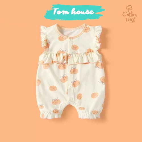 Bộ Body Đùi Tiểu Thư Họa Tiết Dễ Thương Hè Cho Bé Gái Sơ Sinh 𝟐𝟕𝐁𝐃𝐃𝐔