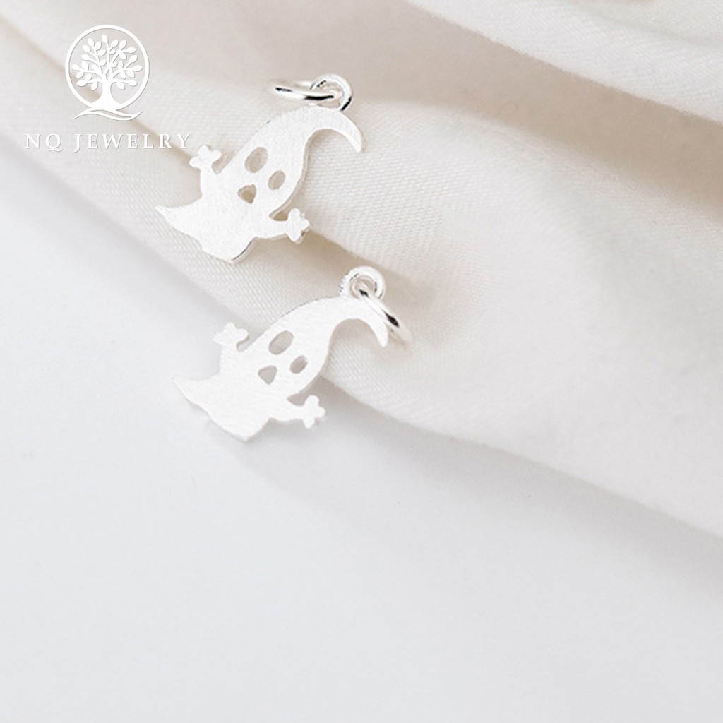 Charm bạc hình bóng ma treo - NQ Jewelry