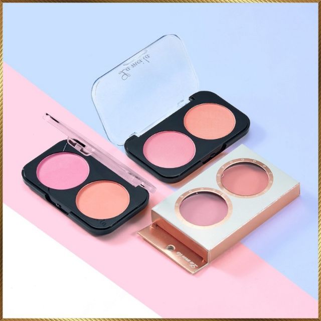 Một Hộp Phấn Má Hồng 2 Ô Lameila Kèm Cọ Phấn Tiện Lợi | BigBuy360 - bigbuy360.vn