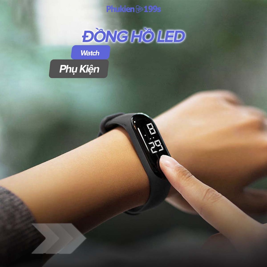 Đồng hồ thông minh Chống Nước Cảm Ứng màng hình LED có thể đeo khi đi bơi
