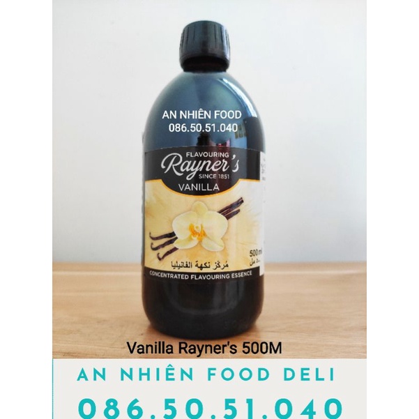 Tinh Chất Vanilla Tinh Dầu hiệu Rayner's chai 500ml