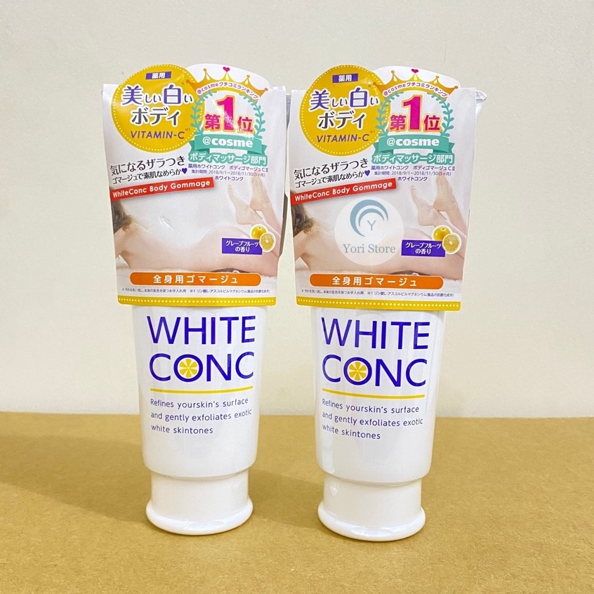 Tẩy Tế Bào Chết Dưỡng Trắng Body White Conc Vitaminc C 150ml Nhật Bản