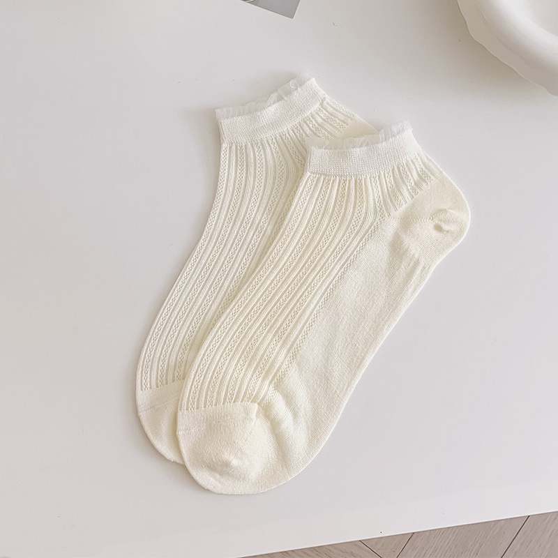 Đôi Vớ Thuyền Thoáng Khí Thấm Hút Mồ Hôi Phong Cách Nhật Bản Cho Nữ