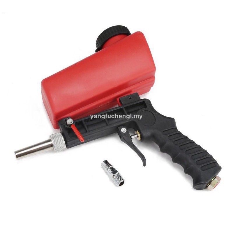[SALE] Súng Phun Cát Khí Nén Dạng Bình Đỏ 90 psi