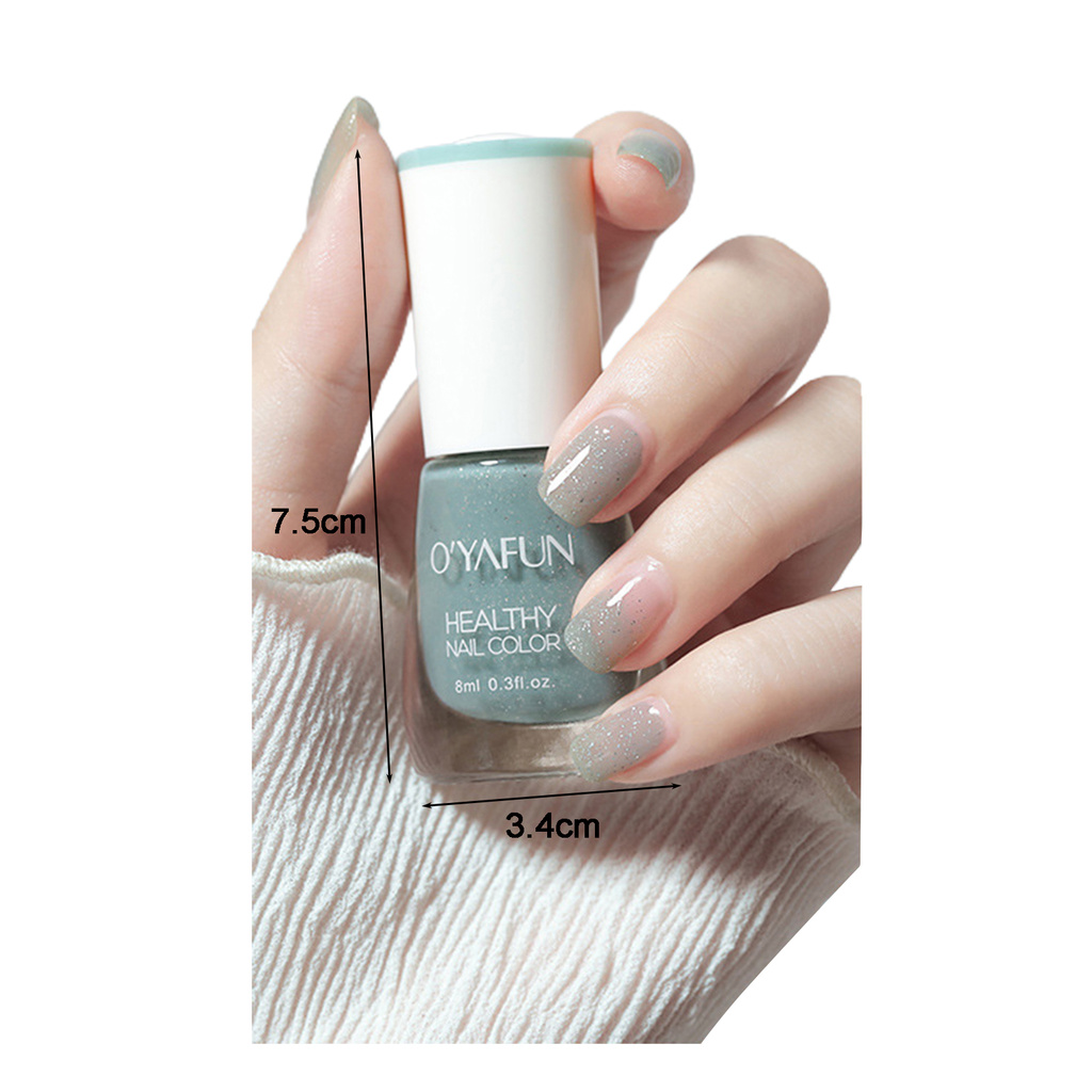 [Hàng mới về] Chai sơn móng nhanh khô màu sắc thời trang 18ml