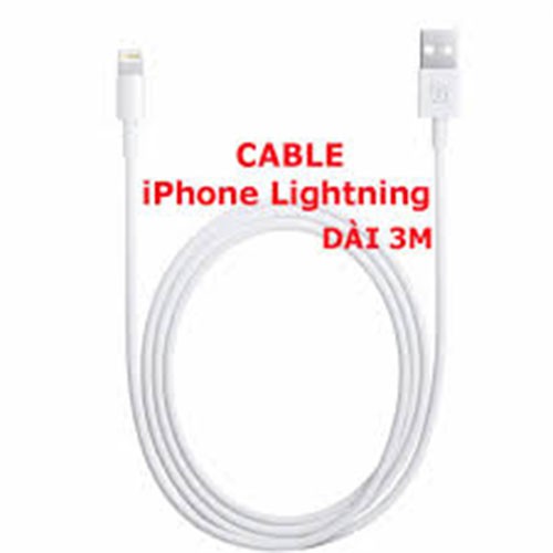 CÁP SẠC ANDROID/ IPHONE 5/6/7 DÀI 3M