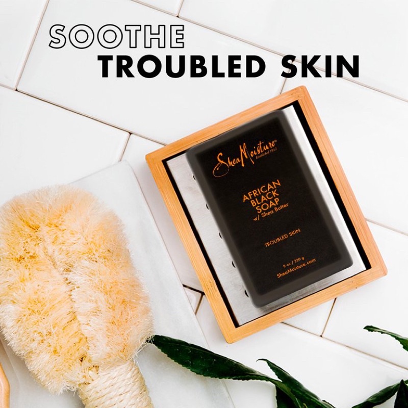 Xà Phòng Đen Giảm Mụn Lưng Shea Moisture Black Soap