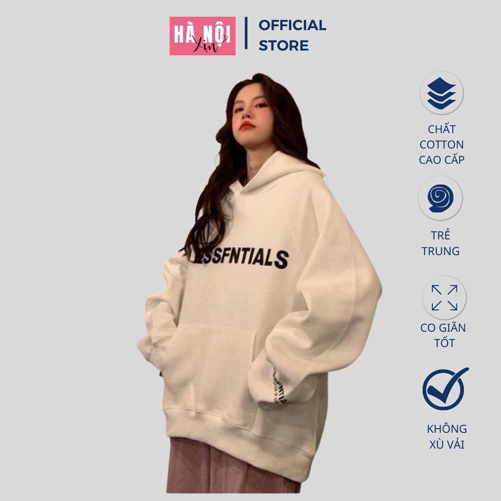 Áo nỉ hoodie Essentials ,Áo nỉ bông unisex nam nữ [ HOODIE TREND 2022 ]