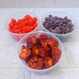 Ômai đào sữa bao tử xí muội không hạt thơm ngon - Đặc sản ômai hoa quả sấy Đà Lạt hộp 250gram